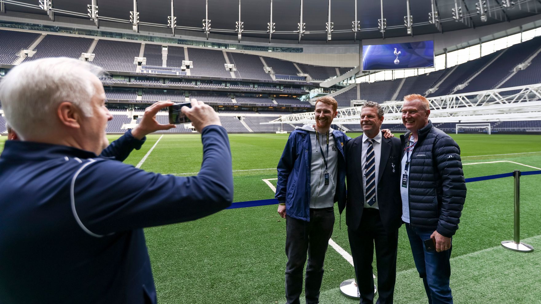 Fans meeting Tottenham Hotspur legends during the guided Legends Tour